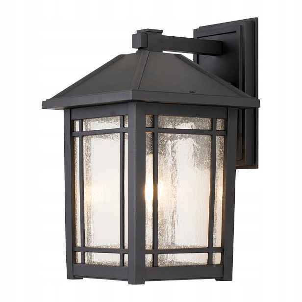 Venkovní nástěnné svítidlo černé IP44 60W E27 Cedar Point, Quoizel