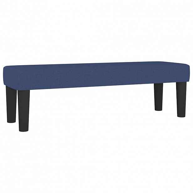 vidaXL Lavice modrá 100x30x30 cm textil