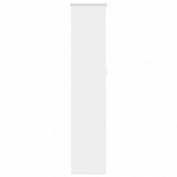 vidaXL Roleta zatemňovací bílá 40x230 cm šířka látky 35,7 cm polyester