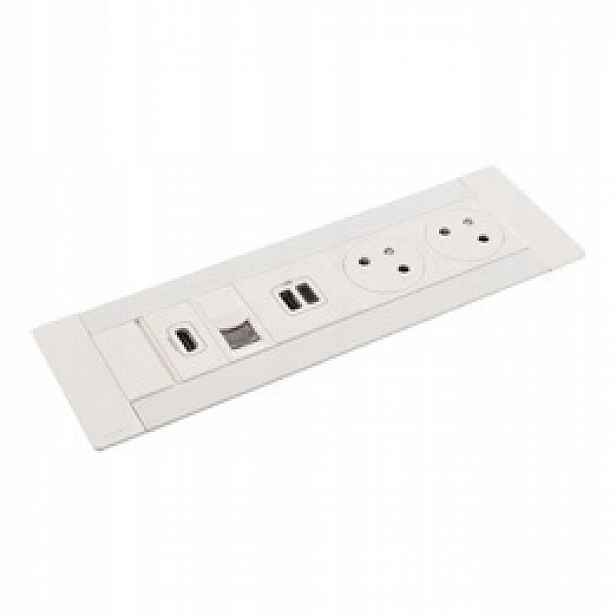 Zásuvka Multilink 2X2P+Z/USB/RJ/HDMI Bílá Legrand