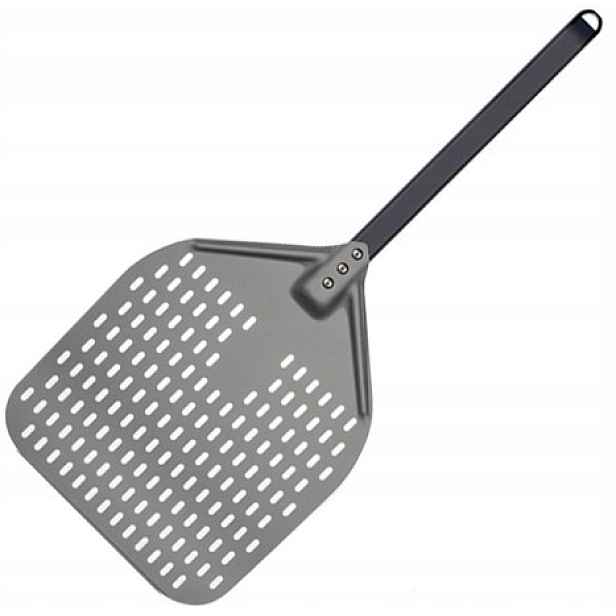 Lopata Na Pizzu Hliníková Perforovaná 30 CM Anoda