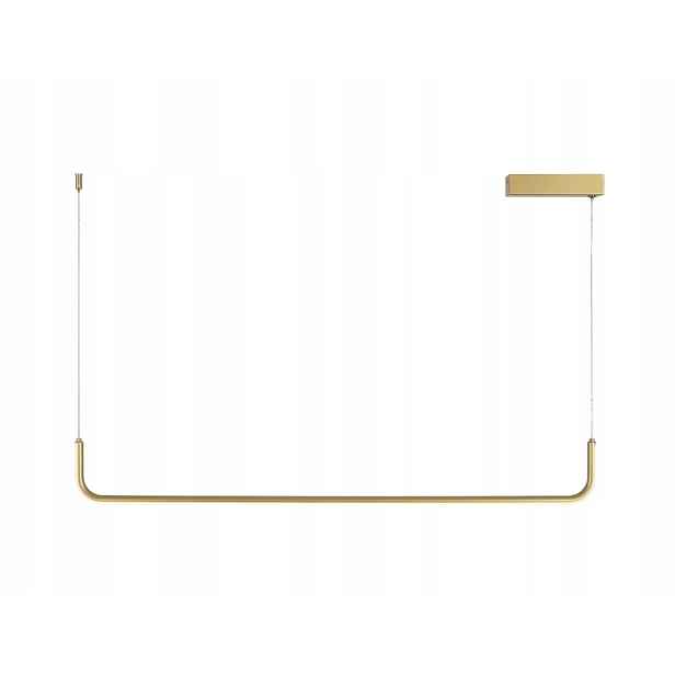Patinar Led závěsná lineární lampa 90 cm, 12 W, 3000K, zlatá