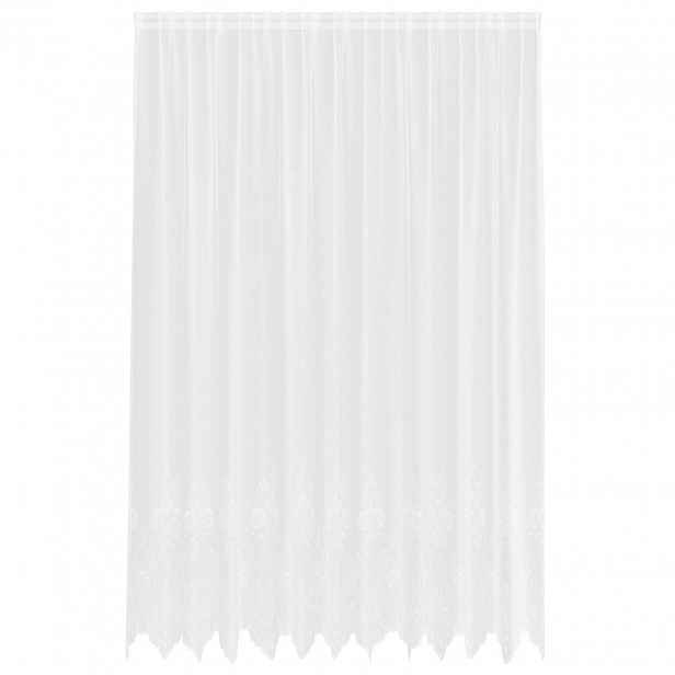 vidaXL Čipkový Závěs Bílá 280 x 300 cm Polyester