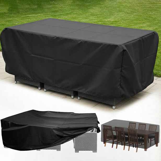 Obal na zahradní nábytek pro židle a stůl, voděodolná plachta 213×132 cm