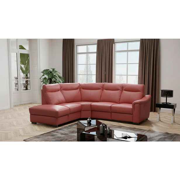 Livetastic ROHOVÁ SEDAČKA, textil, kůže, červená