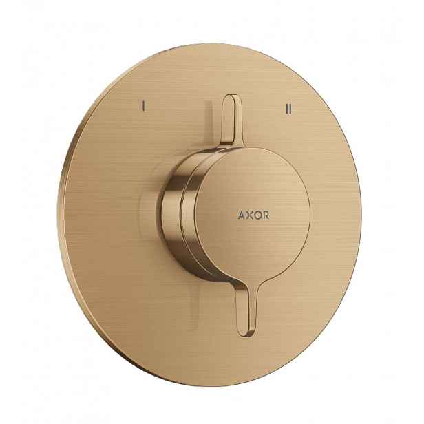 Axor One - Baterie pod omítku, pro 2 spotřebiče, kartáčovaný bronz 48415140