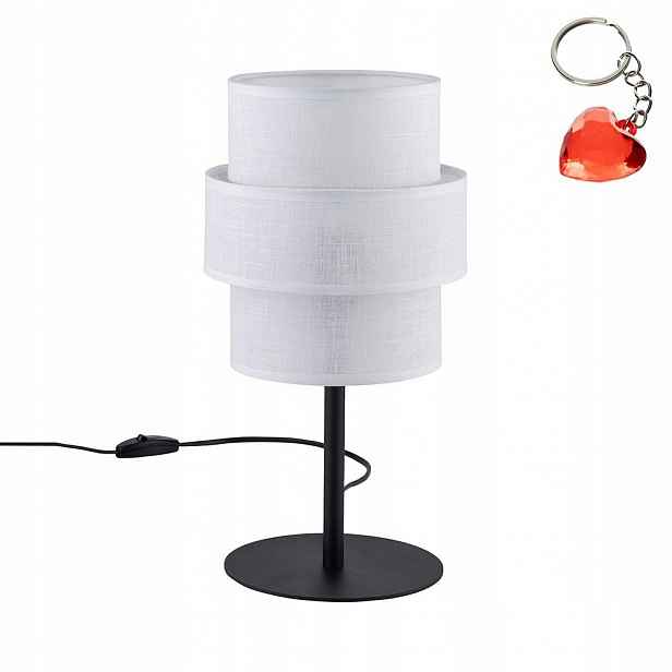 Stolní Calisto Bílý Kov 38 Cm Výška E27 Led Moderní pro Tk Lighting