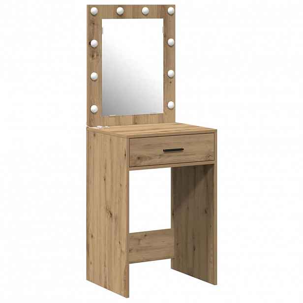 vidaXL Kosmetický stůl Artisanový dub 50 x 41 x 135 cm