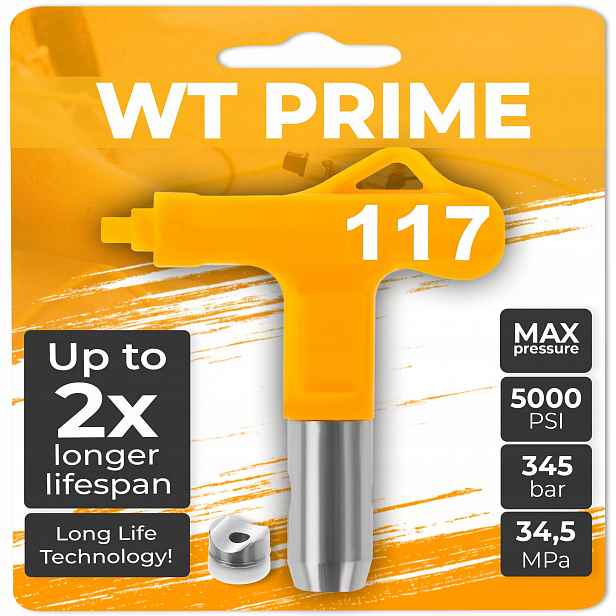 Vysokotlaková tryska Wt Prime 117 Hydrodynamický malířský agregát