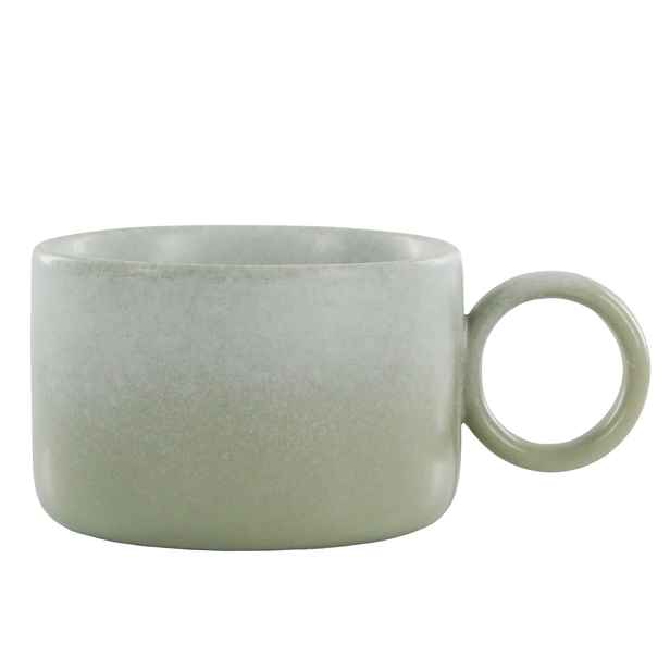 Zelený rustikální hrnek Valence Dusty Verte - 10*7,5 cm / 305 ml  Chic Antique