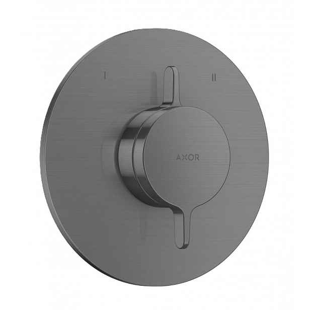 Axor One - Baterie pod omítku, pro 2 spotřebiče, kartáčovaný černý chrom 48415340