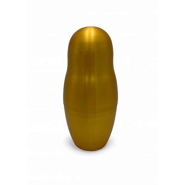 KnIndustrie Shaker na koktejly Matrioska zlatý MA215GL 350 ml