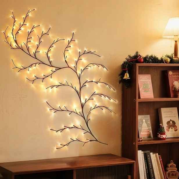 Lampička Led girlanda noční Strom Popínavé rostliny Břečťan Větvičky 230 cm 144 Led