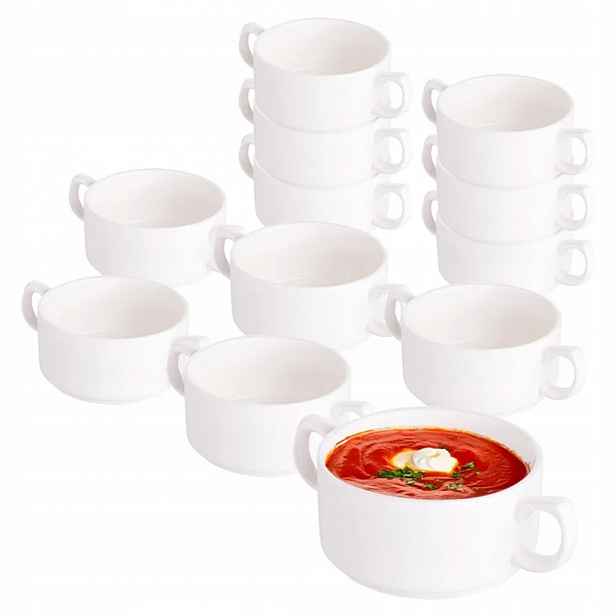 Sada 12 ks porcelánových misek na polévku Altom Regular 280 ml