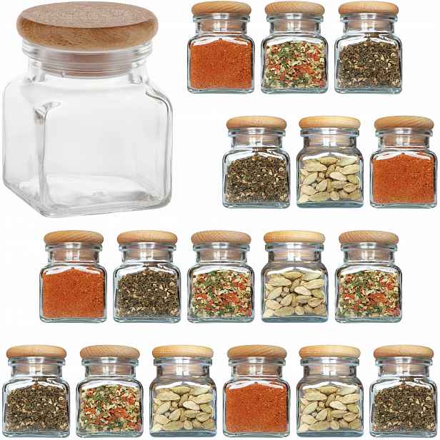 Skleničky na koření, nádobky na koření 120 ml sklenice 120 ml 18 ks