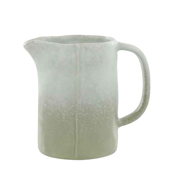 Zelený rustikální džbán Valence Dusty Verte - 13*9*12 cm / 500 ml  Chic Antique