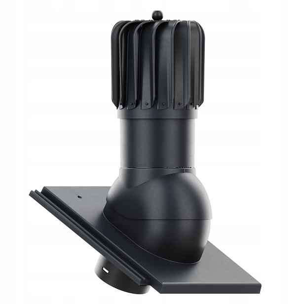Braas Teviva Gray Křišťál podlouhlý Větrací komín , průměr 150 mm