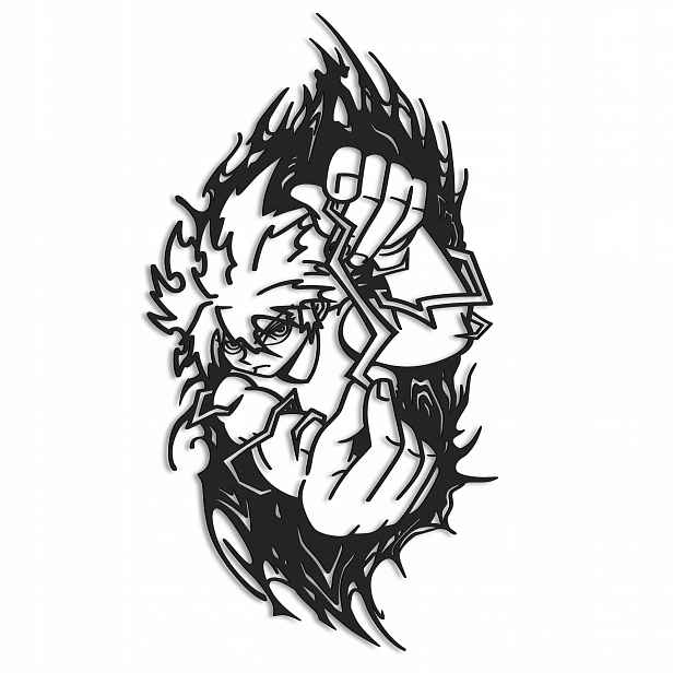 Dřevěný obraz Anime Killua Hunter x Hunter Nástěnná Dekorace S