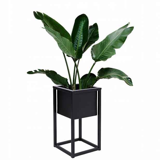 Držák Na Květináč Concove Loft 40 cm, černý
