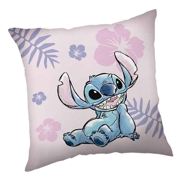 Fleecový dětský polštářek 40x40 cm Lilo a Stitch "Pink" – Jerry Fabrics