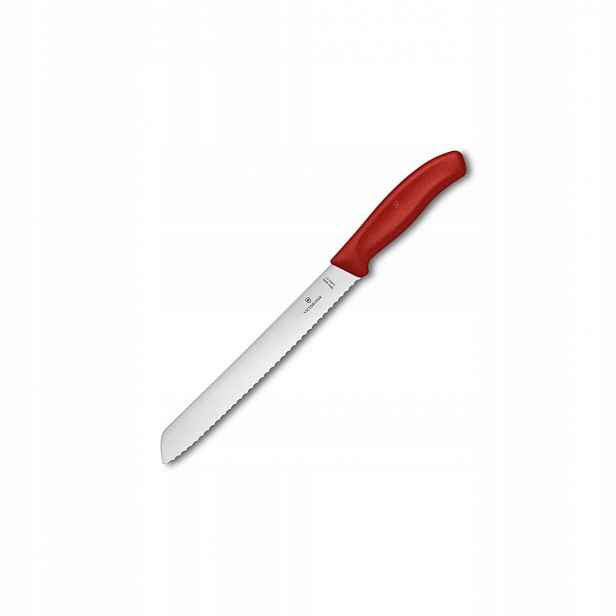 Victorinox Nůž na chléb Swiss Classic ostrý, zoubkovaný, červený