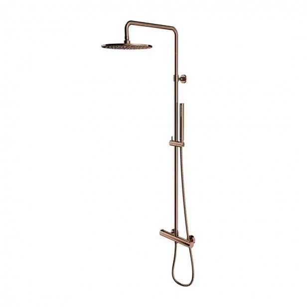 OMNIRES Y - Sprchový set s termostatem, průměr 25 cm, měď Y1244SUCP