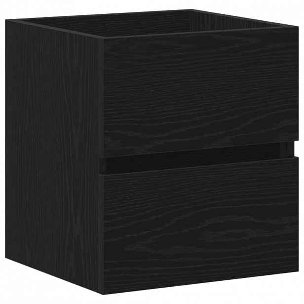 vidaXL Koupelnová skříňka pod umyvadlo černý dub 41 x 38,5 x 45 cm, dřevo