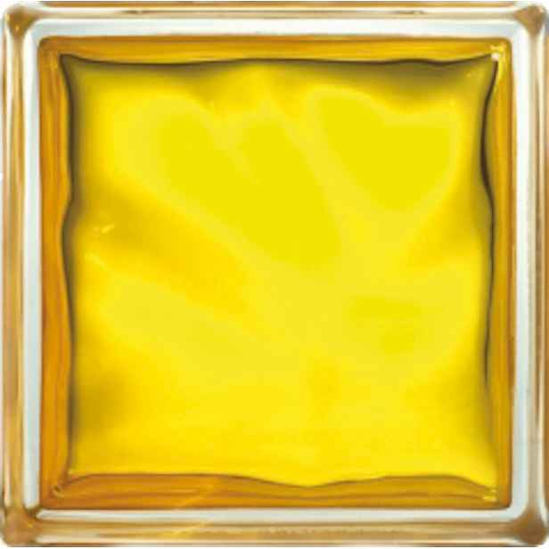 Luxfera Glassblocks yellow 19x19x8 cm sklo 1908WGL