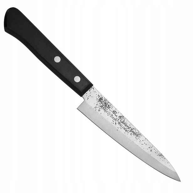 Satake nůž Nashiji Black Pakka Japonský Nůž Univerzální 56 Hrc 12 cm