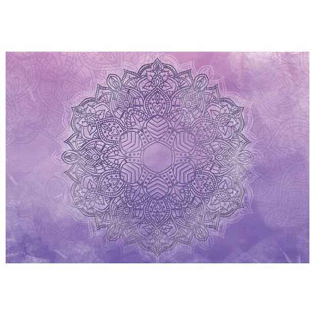 Fototapeta Mandala Levandulový Zen vinylová 368x254 Akvarely fialové lepidlo