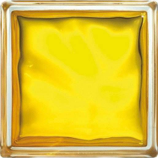 Luxfera Glassblocks yellow 19x19x8 cm sklo 1908WGL