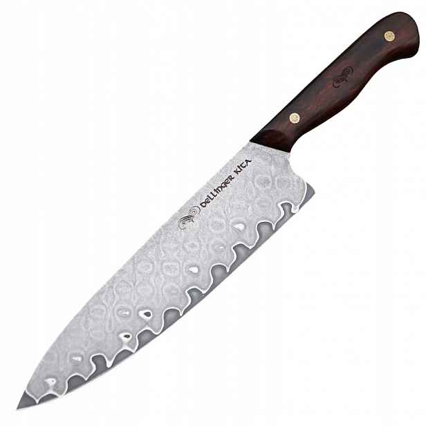 Nůž Šéfkuchaře Chef 22.5 cm Nerezové dřevo Dellinger Kita Profesionální
