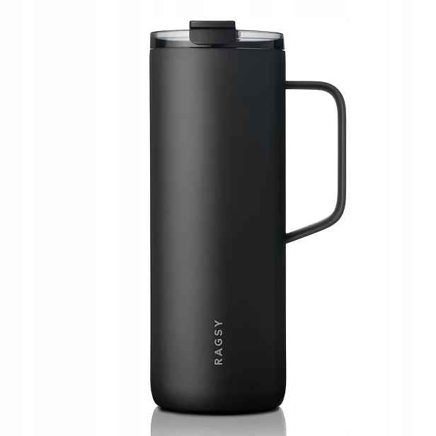 Termohrnek Ragsy Moshi Tumbler Černý se slámkou dva náustky 600ml 1 Ks