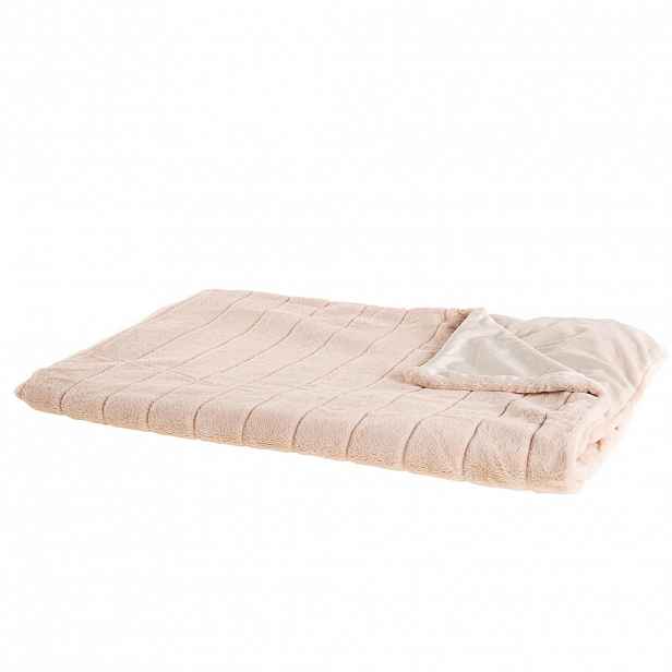 Beliani DEKA Pastelově růžová Smahra 150/200 cm