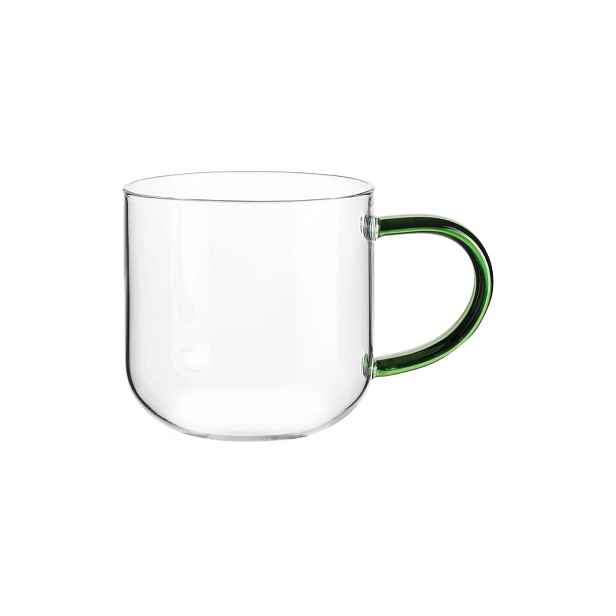 Skleněný hrnek s uchem 400 ml COPPA GLASS ASA Selection - zelený