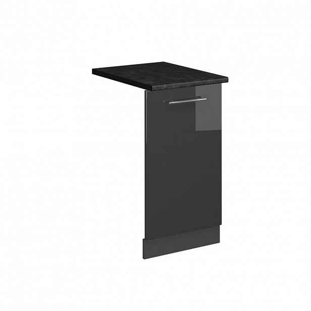 Vicco ČELNÍ PANEL MYČKY Fame-Line Antracitový vysoký lesk 45 cm , PD Antracit