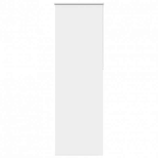 vidaXL Roleta zatemňovací bílá 80x230 cm šířka látky 75,7 cm polyester