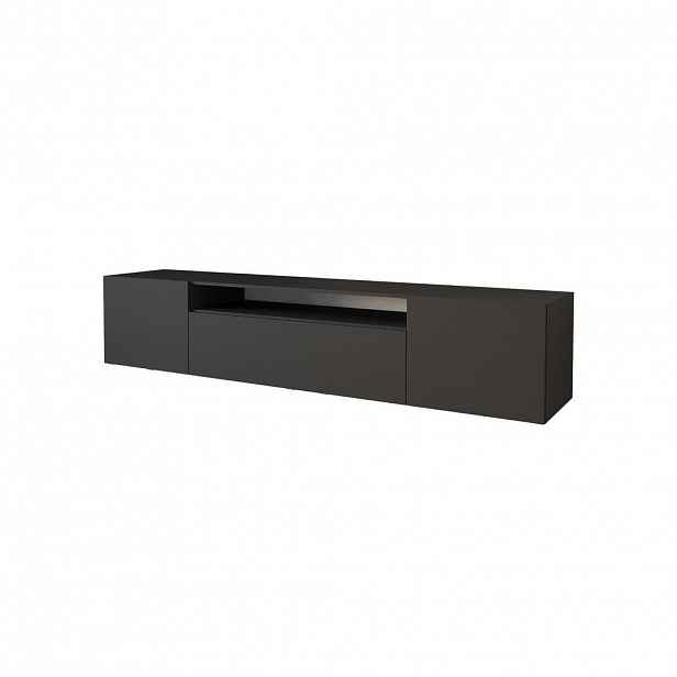 ALTDECOR NÍZKÁ komoda ELIO-W 200 x 40 x 41 cm – černá