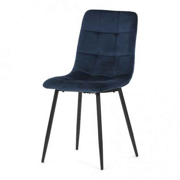 Jídelní židle Autronic modrá látka CT-281 BLUE4