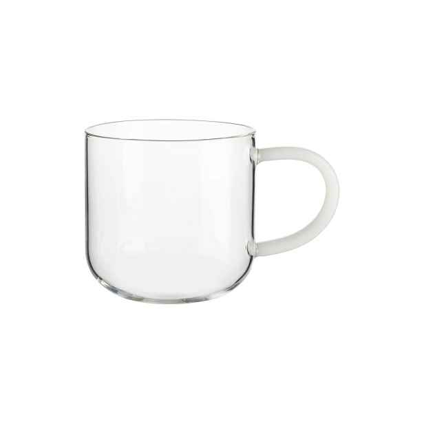 Skleněný hrnek s uchem 400 ml COPPA GLASS ASA Selection - bílý