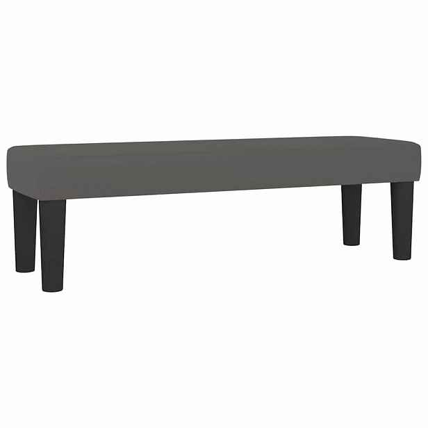 vidaXL Lavice šedá 100x30x30 cm umělá kůže