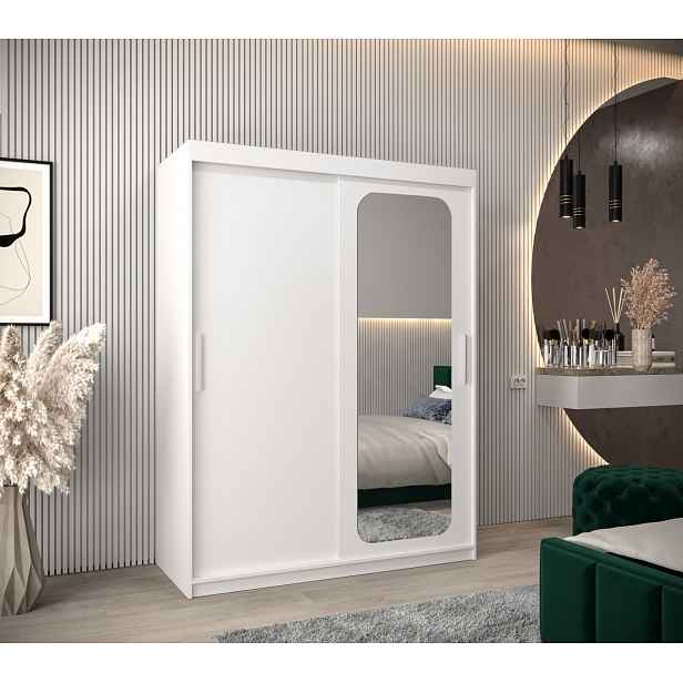 Zrcadlová skříň DONICELA 1 - 150 cm, bílá
