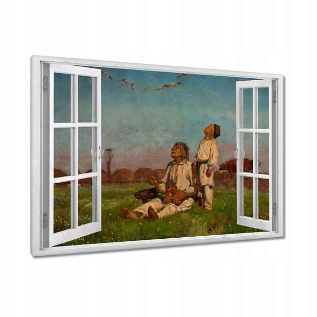 Obrazy 120x80 Józef Chełmoński Čápi