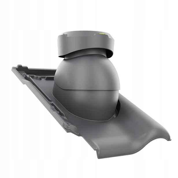 Krbový kanalizační ventilátor fi110 Creaton Titania Břidlice Angoba