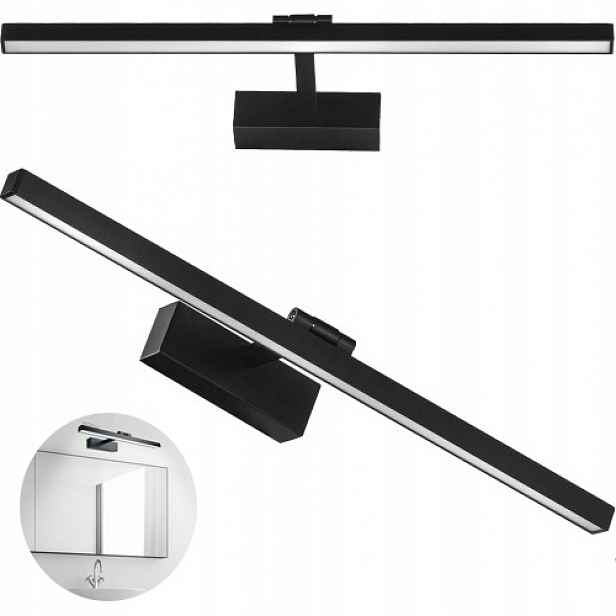 Led Koupelnové Nástěnné Svítidlo Nad Zrcadlo 12W Černá Lampa Barva Bílá Neutrální