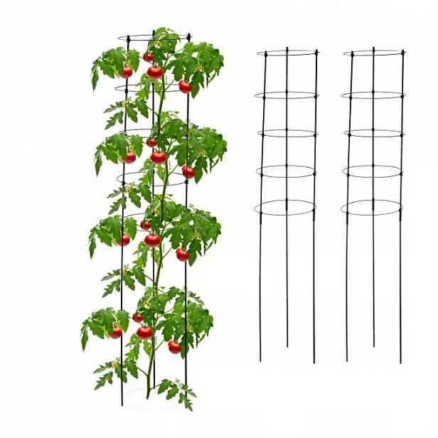 Pergola kovová Relaxdays 150 cm 3 kusy podpěra pro rostliny