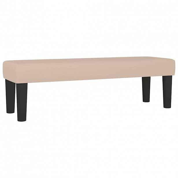 vidaXL Lavice cappuccino 100x30x30 cm umělá kůže