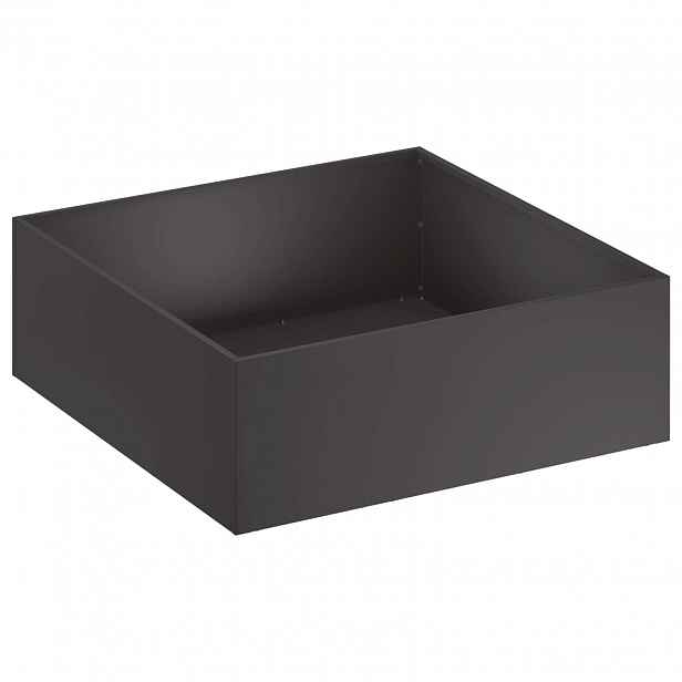 vidaXL Zahradní pěstebník Černá 60 x 60 x 20 cm Studená válcovaná ocel