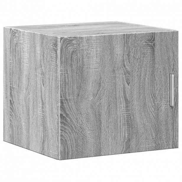 vidaXL Nástěnná skříňka šedá sonoma 80 x 36,5 x 35 cm kompozitní dřevo