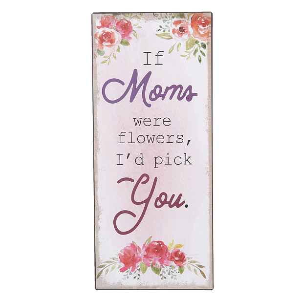 Kovová nástěnná deska If moms - 15*35 cm Clayre & Eef